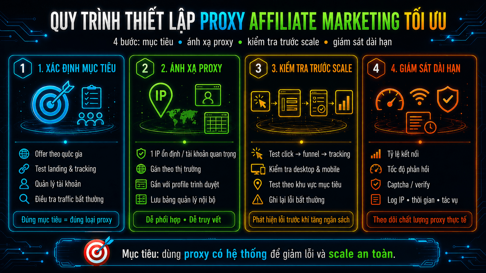 Quy tr&igrave;nh thiết lập Proxy Affiliate Marketing tối ưu